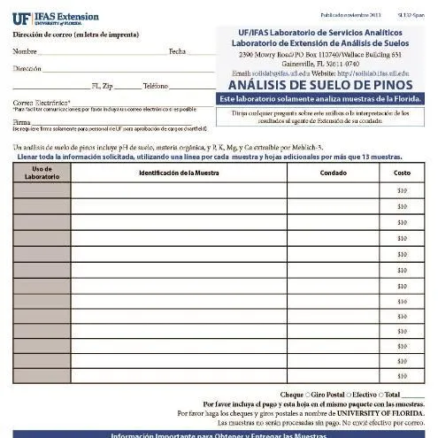 thumbnail for publication: Hoja de Información: Análisis de Suelo de Pinos